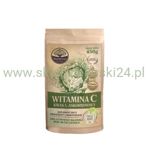 Witamina C z kapusty 450g (Kwas L- Askorbinowy) w proszku Skarby Gai
